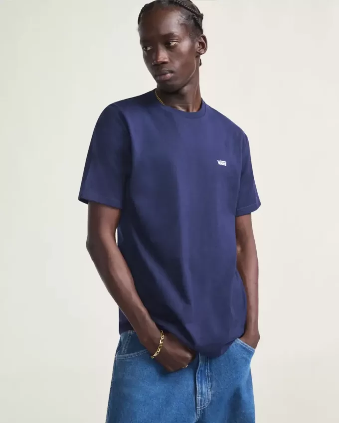 T-shirt med logotyp för vänster bröst
