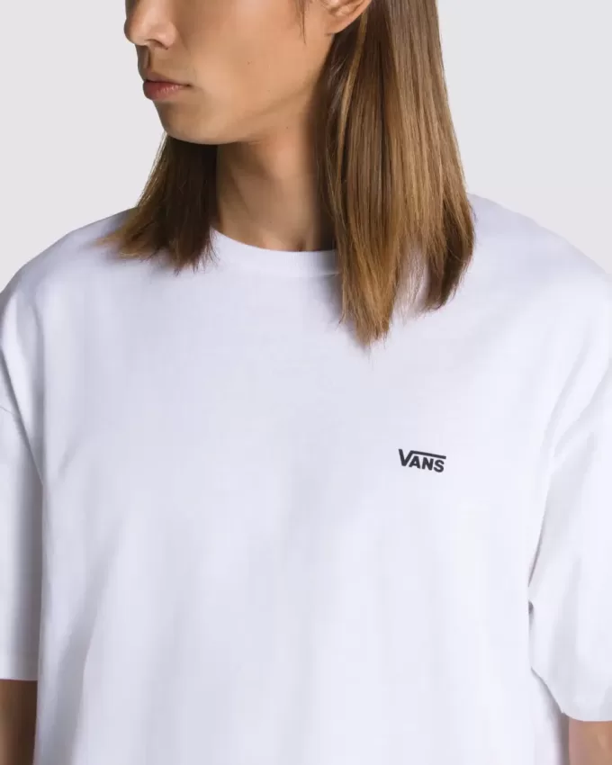 T-shirt med logotyp för vänster bröst
